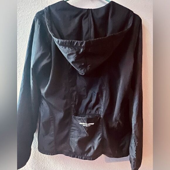SKETCHERS SPORT WOMENS CYCLING/RUNNING WIND BREAKER W/LOWER BACK POCKET SIZE M - Picture 4 of 6